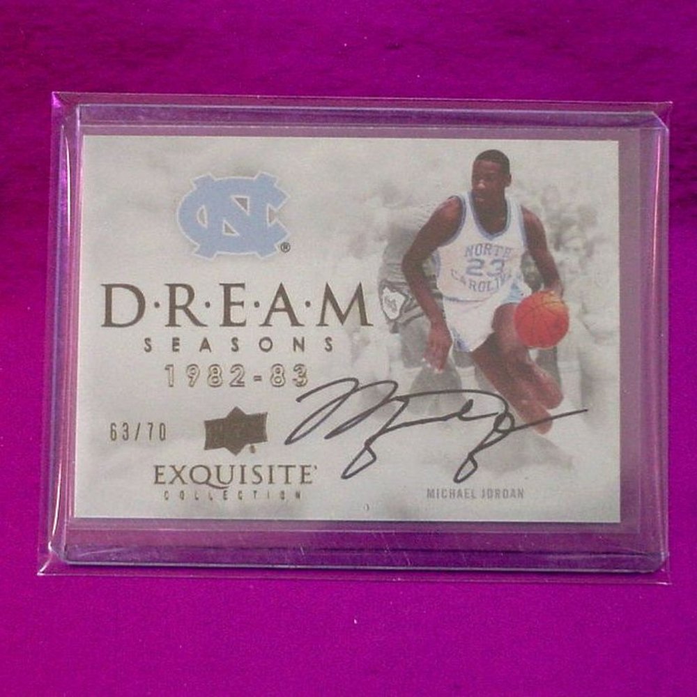 Michael Jordan Autograph Card REPRINT NOVELTY